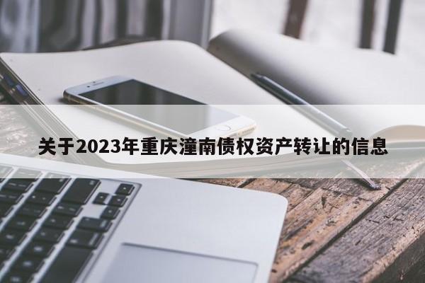 关于2023年重庆潼南债权资产转让的信息