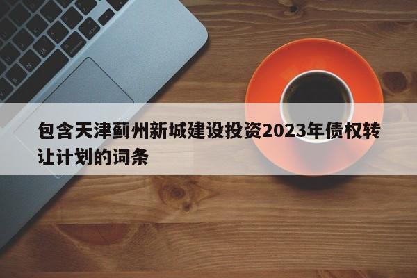 包含天津蓟州新城建设投资2023年债权转让计划的词条