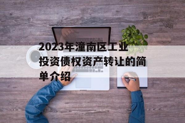 2023年潼南区工业投资债权资产转让的简单介绍