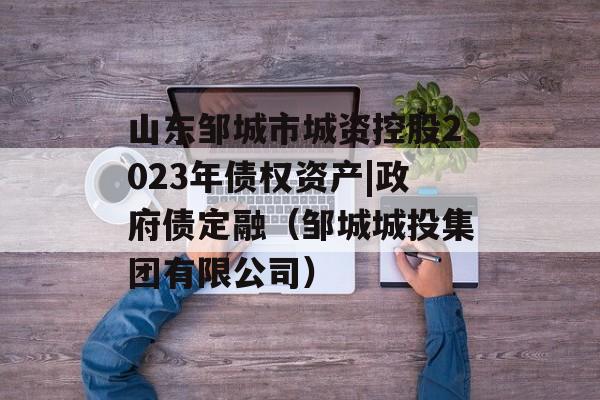 山东邹城市城资控股2023年债权资产|政府债定融（邹城城投集团有限公司）