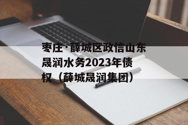 枣庄·薛城区政信山东晟润水务2023年债权（薛城晟润集团）