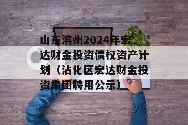 山东滨州2024年宏达财金投资债权资产计划（沾化区宏达财金投资集团聘用公示）