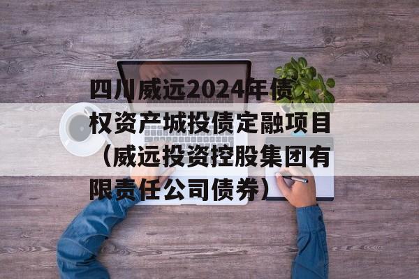 四川威远2024年债权资产城投债定融项目（威远投资控股集团有限责任公司债券）